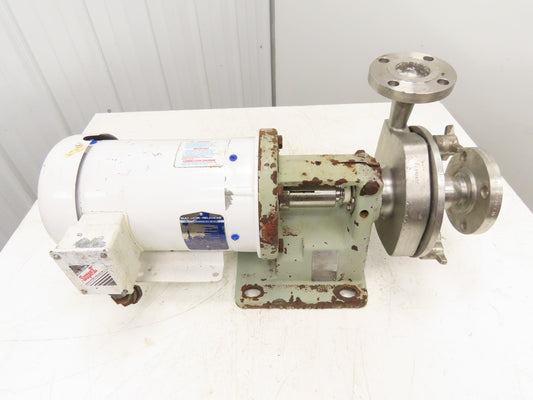 Fristam FP722-135 Stainless Centrifugal Pump 2"x1.5" Flanged 5Hp 460V FP-Series