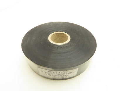1"x 1000' Hot Stamp Ribbon Coding Foil Black  Lot of 10 Rolls