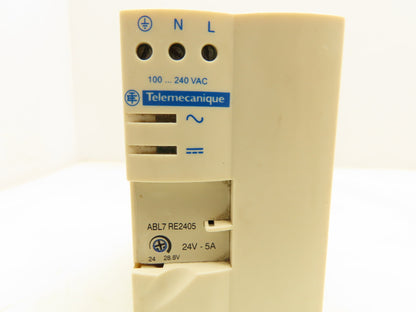 Schneider ABL7RE2405 Telemecanique Power Supply 100-240VAC 24VDC 5A
