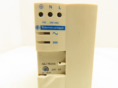 Schneider ABL7RE2405 Telemecanique Power Supply 100-240VAC 24VDC 5A