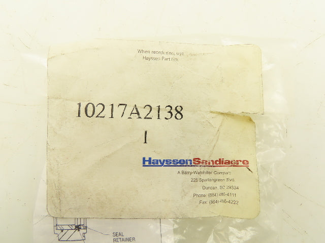 Hayssen 10217A2138 Air Cylinder Seal Repair Kit
