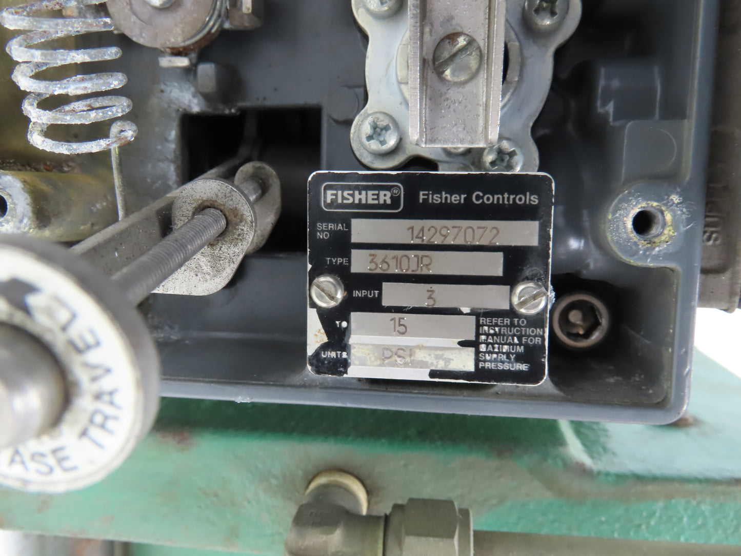 Fisher 585R Size 50 Pneumatic Actuator with Positioner 3610JR