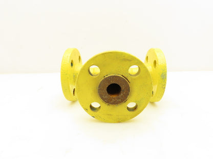 Boltex 3-Way Tee Fitting Valve 1" Flanged 4-Bolt Class 300