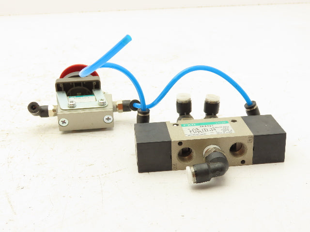 CKD 4KA321 Solenoid Valve 0-0.7 MPA With Pushbutton Valve
