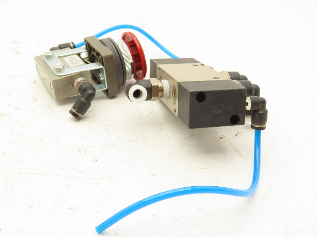 CKD 4KA321 Solenoid Valve 0-0.7 MPA With Pushbutton Valve