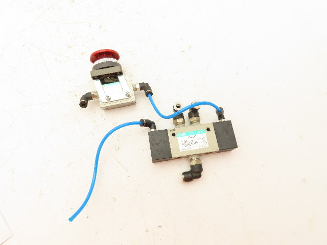 CKD 4KA321 Solenoid Valve 0-0.7 MPA With Pushbutton Valve