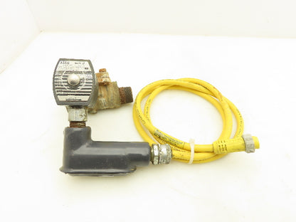 Asco Red Hat II EF8210G014 Brass Solenoid Valve 2-Way 1" NPT 120V Normally Open