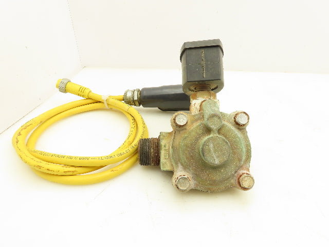 Asco Red Hat II EF8210G014 Brass Solenoid Valve 2-Way 1" NPT 120V Normally Open