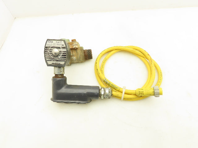 Asco Red Hat II EF8210G014 Brass Solenoid Valve 2-Way 1" NPT 120V Normally Open