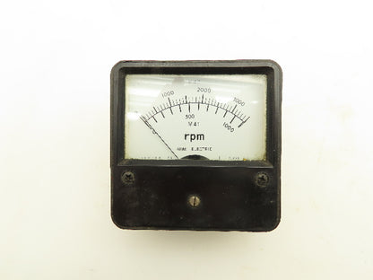 Gomi Electric RNM-80 M41 Panel Meter Gauge 0-3000 RPM  Lot of 3