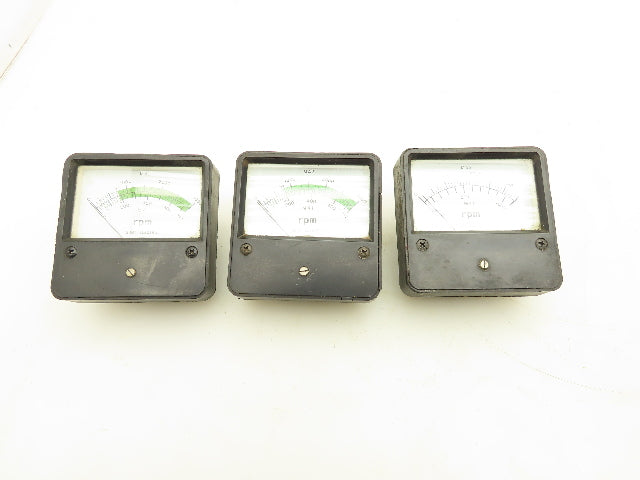 Gomi Electric RNM-80 M41 Panel Meter Gauge 0-3000 RPM  Lot of 3