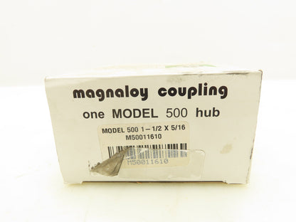 Magnaloy Coupling M50011610 Coupling Hub 1-1/2x5/16" Lot of 2
