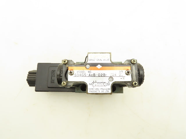 Sumitomo SD4GS-AcB-02B-D24-21 Hydraulic Directional Solenoid Valve 24V  Lot of 3