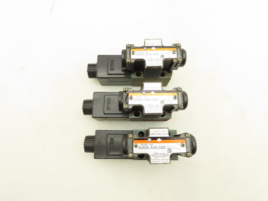 Sumitomo SD4GS-AcB-02B-D24-21 Hydraulic Directional Solenoid Valve 24V  Lot of 3