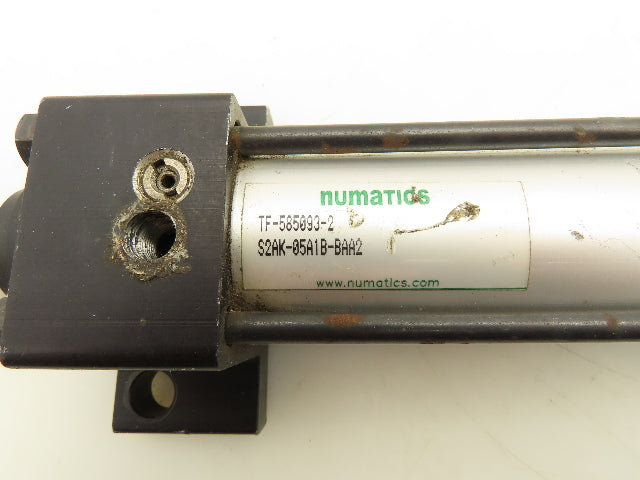 Numatics S2AK-05A1B-BAA2 Pneumatic Air Cylinder 1.5" Bore 5" Stroke Foot Mount