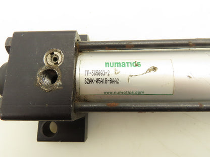 Numatics S2AK-05A1B-BAA2 Pneumatic Air Cylinder 1.5" Bore 5" Stroke Foot Mount