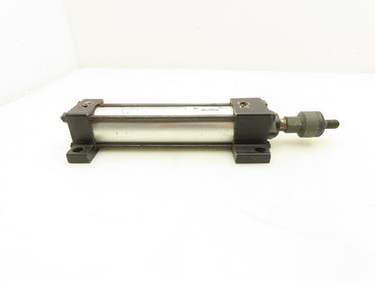 Numatics S2AK-05A1B-BAA2 Pneumatic Air Cylinder 1.5" Bore 5" Stroke Foot Mount