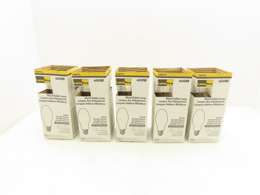 LumaPro 54EP76 Quartz Metal Halide HID Lamp Mogul Base ED28 400W Lot Of 5