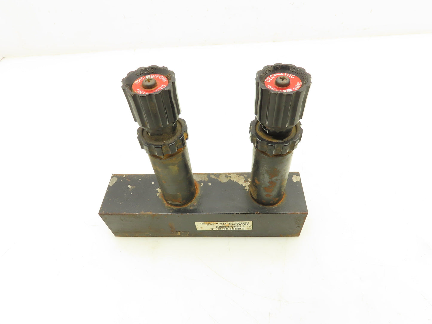 Nachi HHC-01R0-0464C Hydraulic Dual Cartridge Valve Flow Control Manifold