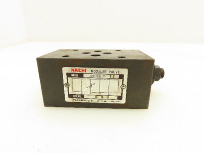 Nachi OY-G01-T-11 Modular Flow Control Valve  Lot of 2