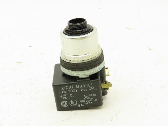 Square D KR-8P1G Illuminated Pushbutton Momentary Push-Pull 120V 9001 KM1