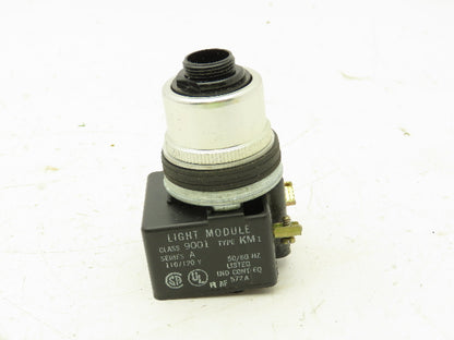 Square D KR-8P1G Illuminated Pushbutton Momentary Push-Pull 120V 9001 KM1