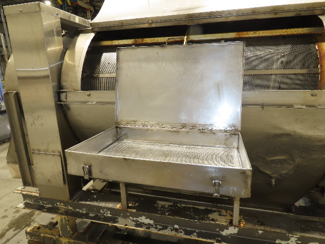 Stainless Steel Industrial Sifter 32" ID 5' Screen Marshmallow Tumbler 10' Auger