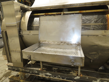 Stainless Steel Industrial Sifter 32" ID 5' Screen Marshmallow Tumbler 10' Auger