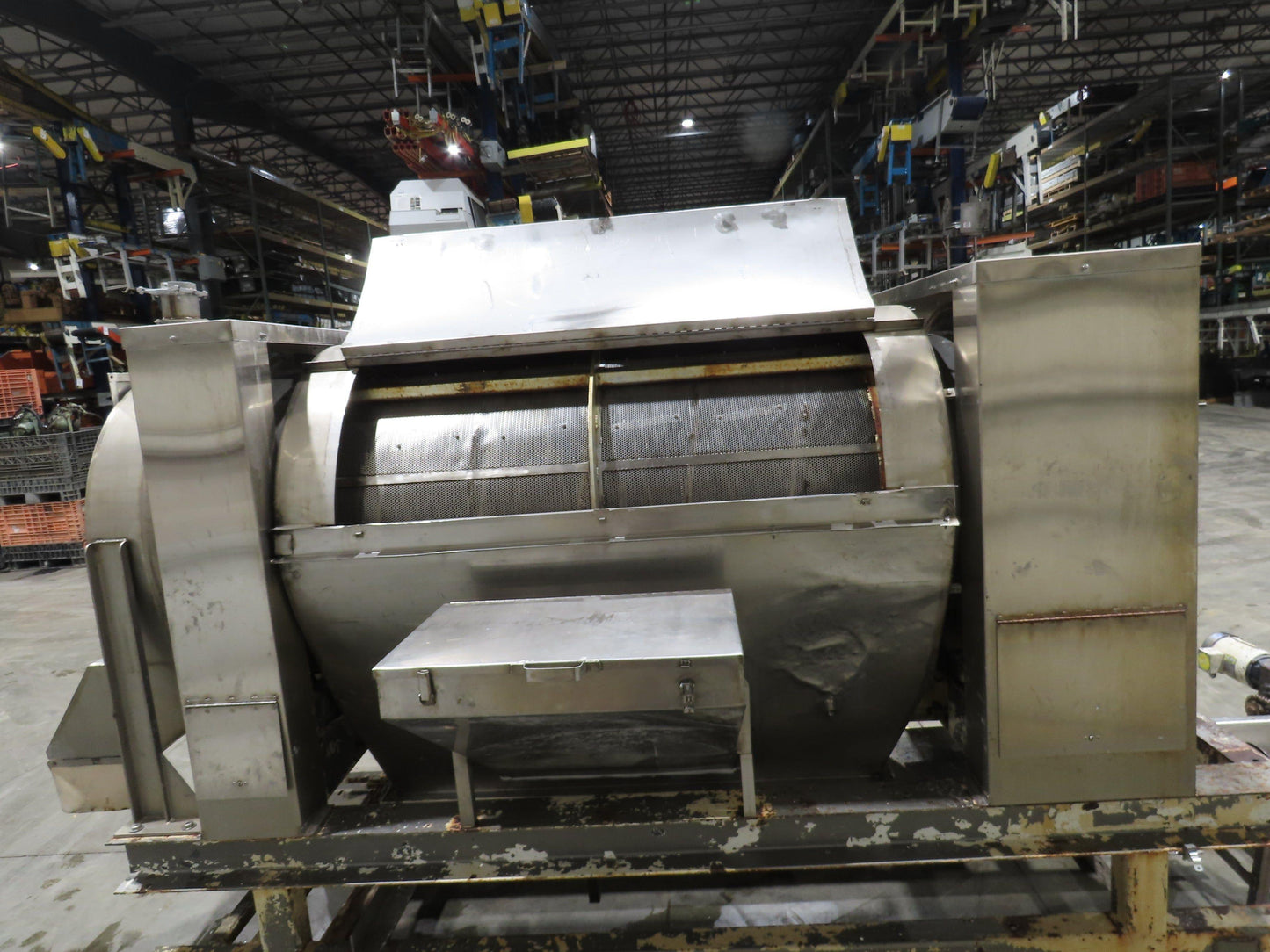 Stainless Steel Industrial Sifter 32" ID 5' Screen Marshmallow Tumbler 10' Auger