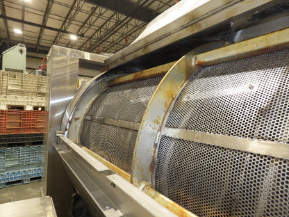 Stainless Steel Industrial Sifter 32" ID 5' Screen Marshmallow Tumbler 10' Auger
