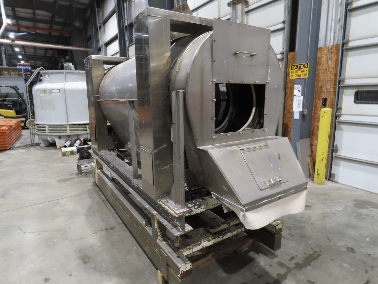 Stainless Steel Industrial Sifter 32" ID 5' Screen Marshmallow Tumbler 10' Auger