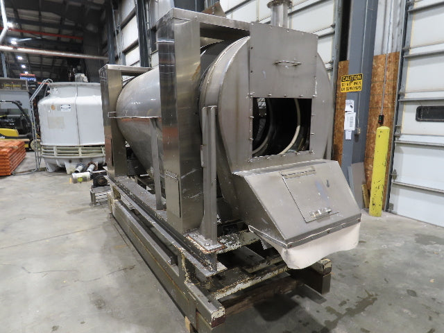 Stainless Steel Industrial Sifter 32" ID 5' Screen Marshmallow Tumbler 10' Auger