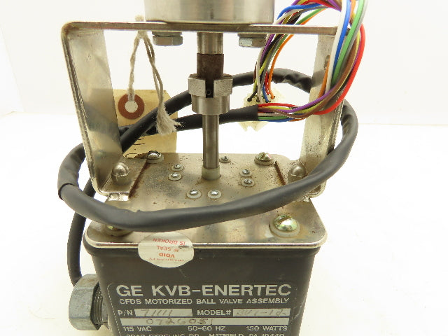 General Electric 71111 KVB Enertec CFDS Motorized Ball Valve 115VAC 150W 1/4"NPT