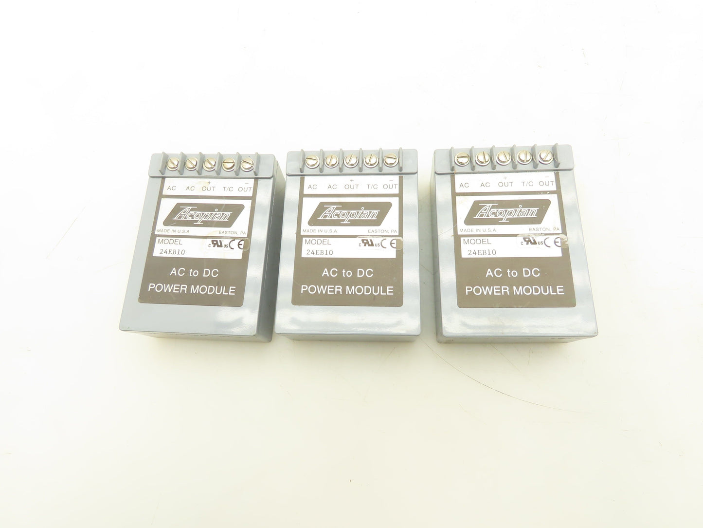 Acopian 24EB10 AC To DC Power Module 105-125V 24V Output 0.1A Lot Of 3