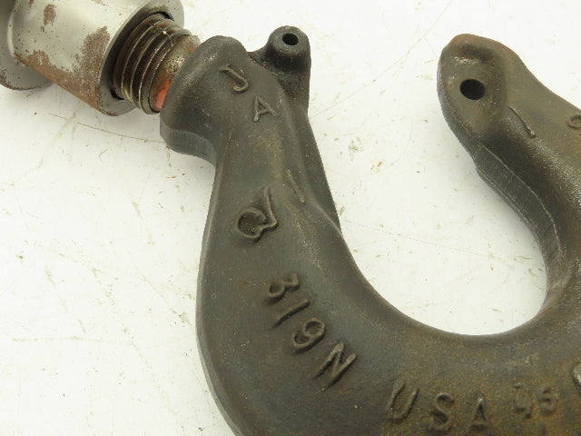 Crosby 319N JA 7 Ton Alloy Hoist Hook Threaded Swivel Shank Latch Type
