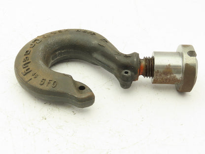 Crosby 319N JA 7 Ton Alloy Hoist Hook Threaded Swivel Shank Latch Type
