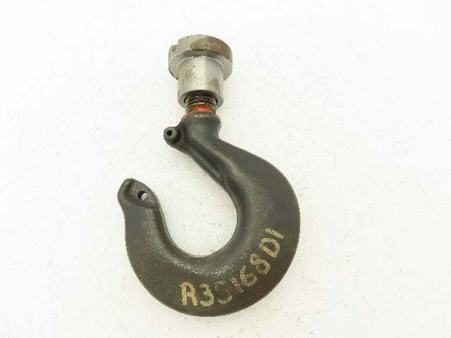 Crosby 319N JA 7 Ton Alloy Hoist Hook Threaded Swivel Shank Latch Type