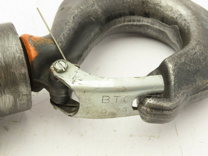 Crosby 319N JA 7 Ton Alloy Hoist Hook Threaded Swivel Shank w/Latch
