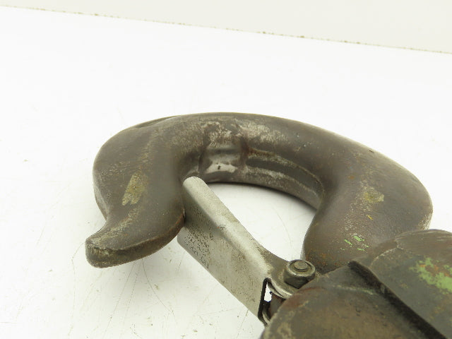 Crosby J 5 Ton Hoist Hook Threaded Swivel Shank w/Latch