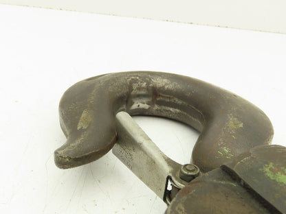 Crosby J 5 Ton Hoist Hook Threaded Swivel Shank w/Latch