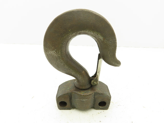 Crosby J 5 Ton Hoist Hook Threaded Swivel Shank w/Latch