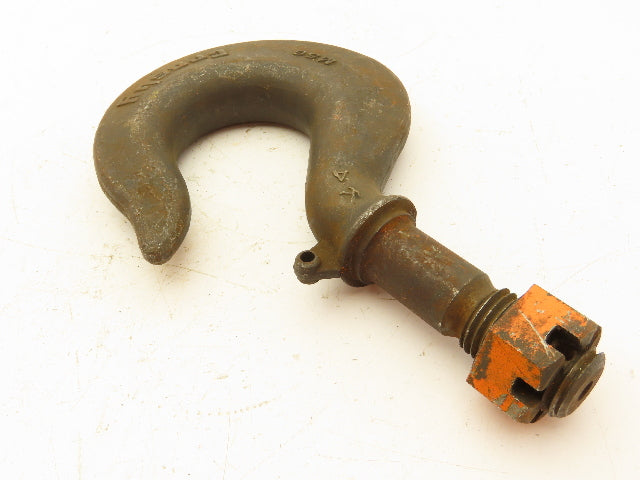 Crosby KA 11 Ton Alloy Hoist Hook Threaded Swivel Shank Latch Type