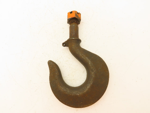 Crosby KA 11 Ton Alloy Hoist Hook Threaded Swivel Shank Latch Type