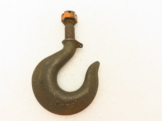 Crosby KA 11 Ton Alloy Hoist Hook Threaded Swivel Shank Latch Type