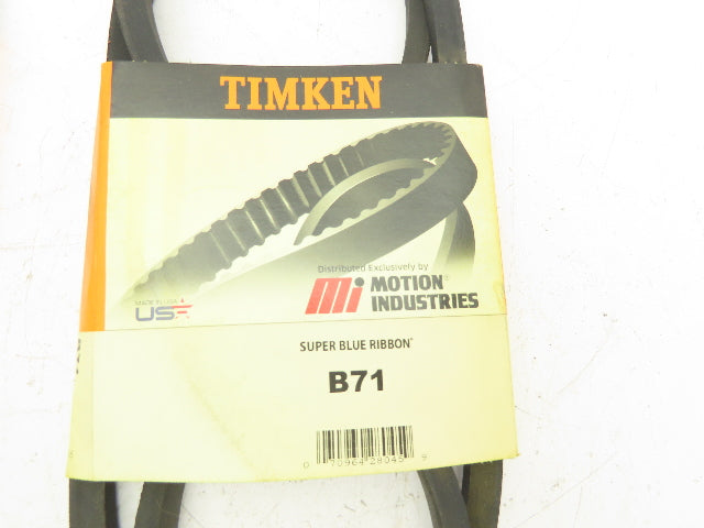 Timken/Gates B71 V-Belt B Type 21/32"x 13/32"x 74" Lot Of 4