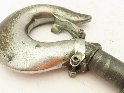 Vulcan Bullard 9A  7 Ton Hoist Hook Threaded Swivel Shank w/Latch Drop Forged
