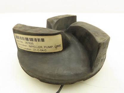 Weir B1052R55 Rubber Slurry Pump Lime Impeller For 1.5/1 B-AHR Slurry Pumps