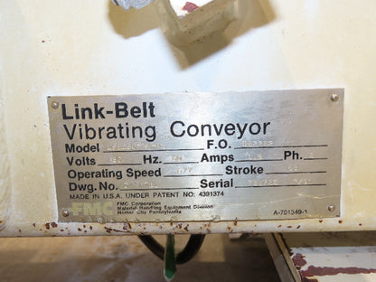 Link-Belt LBL 18"x7' Stainless Vibrating Shaker Feeder Conveyor Food Process
