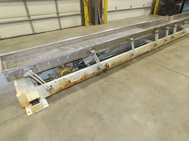 Link-Belt 18"x19' Stainless Vibrating Shaker Feeder Conveyor Food Process