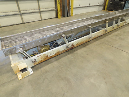 Link-Belt 18"x19' Stainless Vibrating Shaker Feeder Conveyor Food Process
